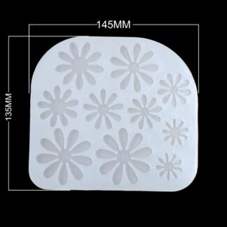 10 cavity flower mould