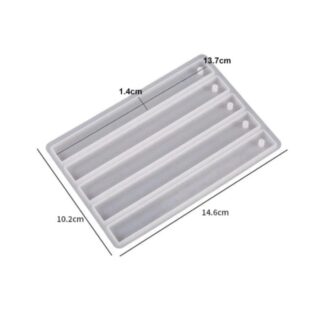 Rectangle 5 Cavity Bookmark Mould