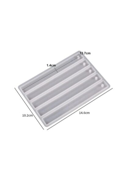 Rectangle 5 Cavity Bookmark Mould