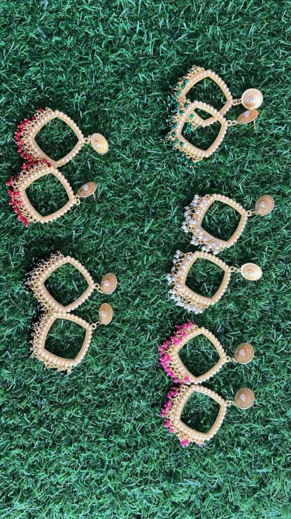 Diamond Jhumka Bezel Gold