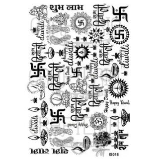 Diwali Theme  Design (Transparent  Sheet )